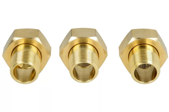 Verschraubung 3/4" ÜWM x 1/2" AG 3 x 3 Teile/Set zu Brauchwassermischer