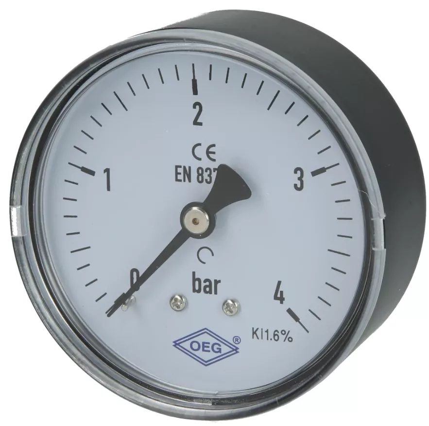 Manometer R 1/4" axial 0 - 4 bar