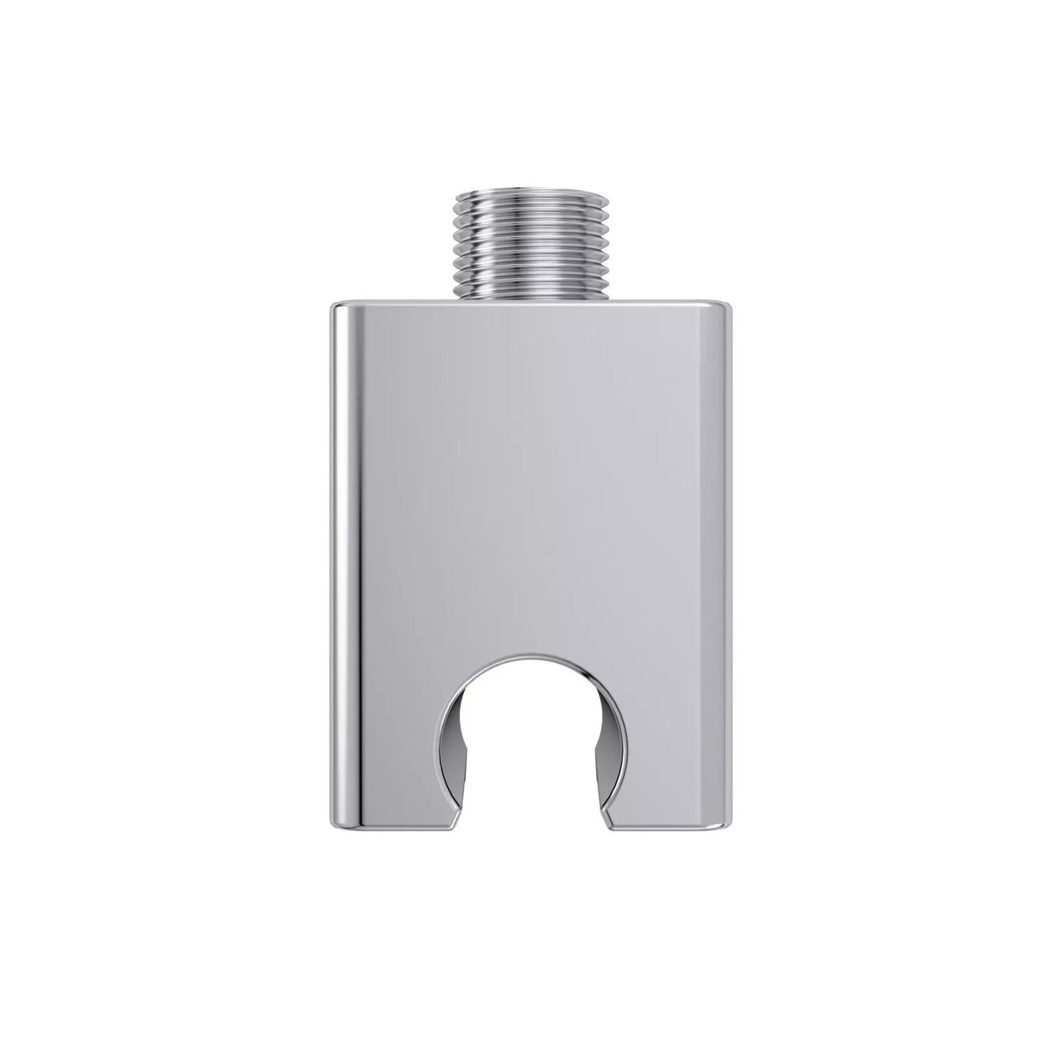 VIGOUR Wandanschlußbogen individual 4.0 eckig mit Brausehalter verchromt | V4WABHE