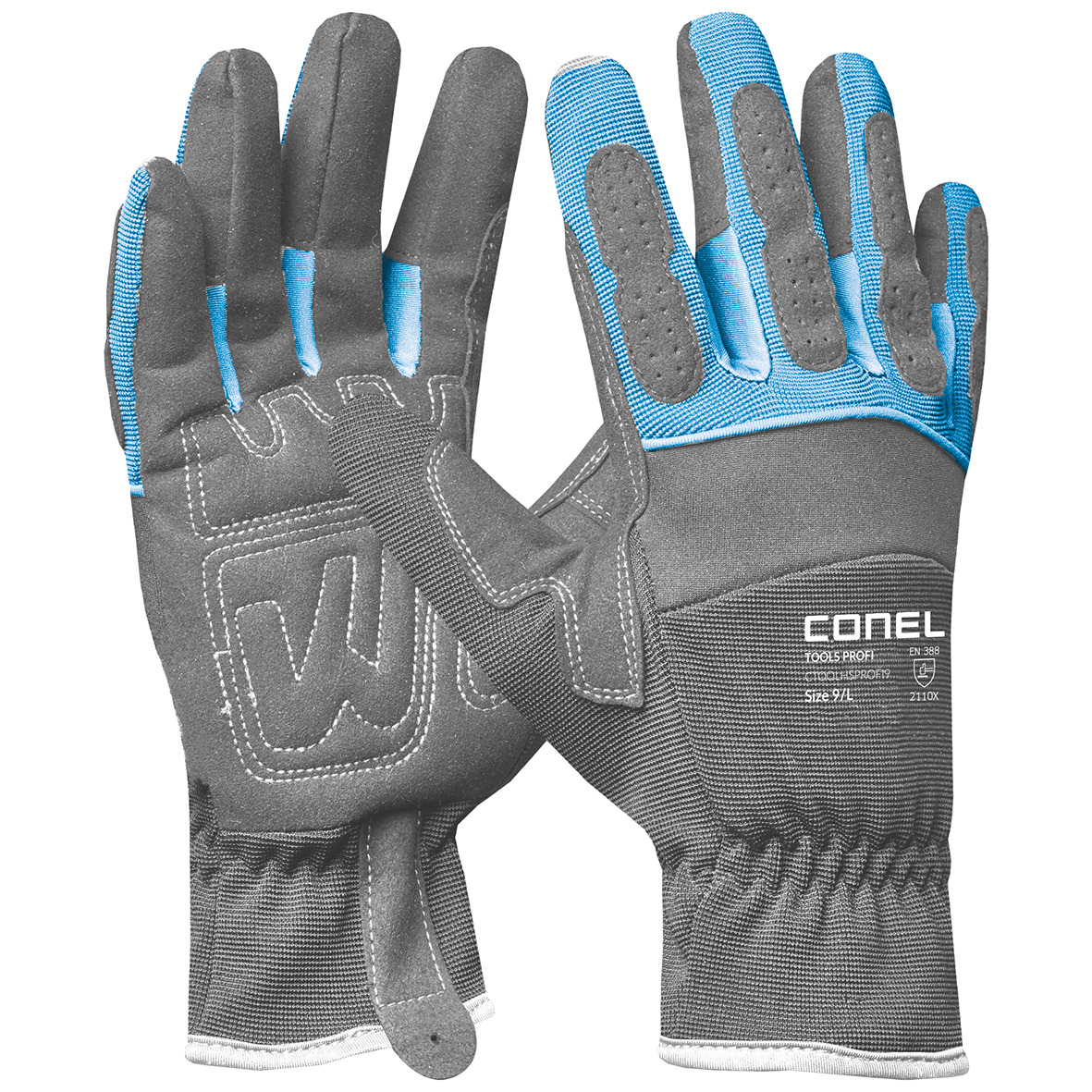 CONEL TOOLS PROFI Montagehandschuh Gr.9 L-Gr. 10 XL-Gr.11 XXL gepolst.u.verstärkte Handinnenfl. 