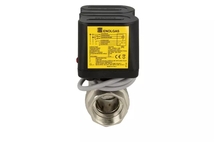 Motor-Kugelhahn, DN 20-3/4", 24 V 3,5VA 10 Nm, 90°/60 sec, IG x IG