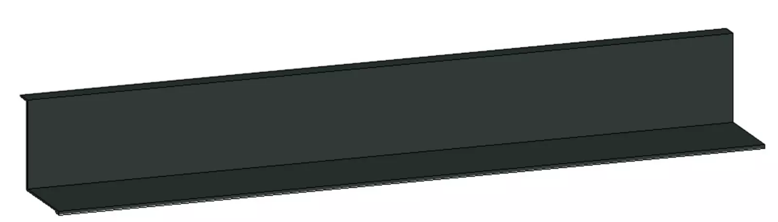 VIGOUR Metallablage f.Flächenspiegel 800mm schwarz matt | CLA80SW