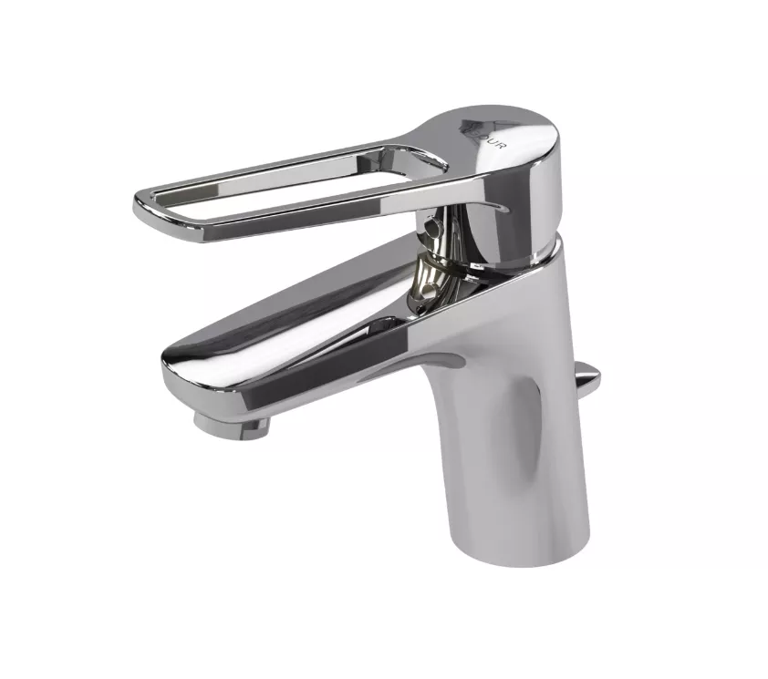 VIGOUR Einhand-Waschtischbatterie derby plus mit Hebel offen m.Ablg. verchromt | DEPOH