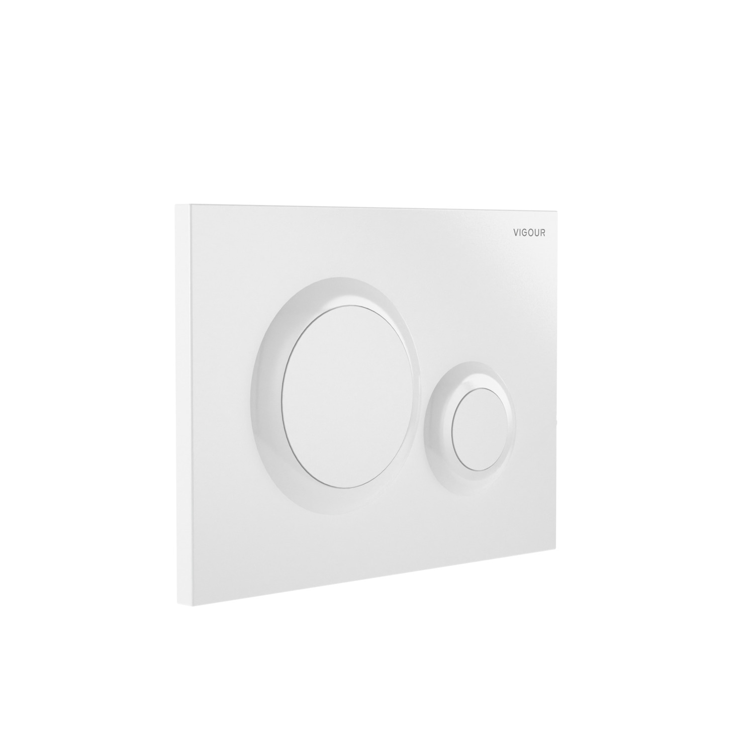VIGOUR Betätigungsplatte DON individual 1.0 weiss für 2-Mengen-Spültechnik V1DON