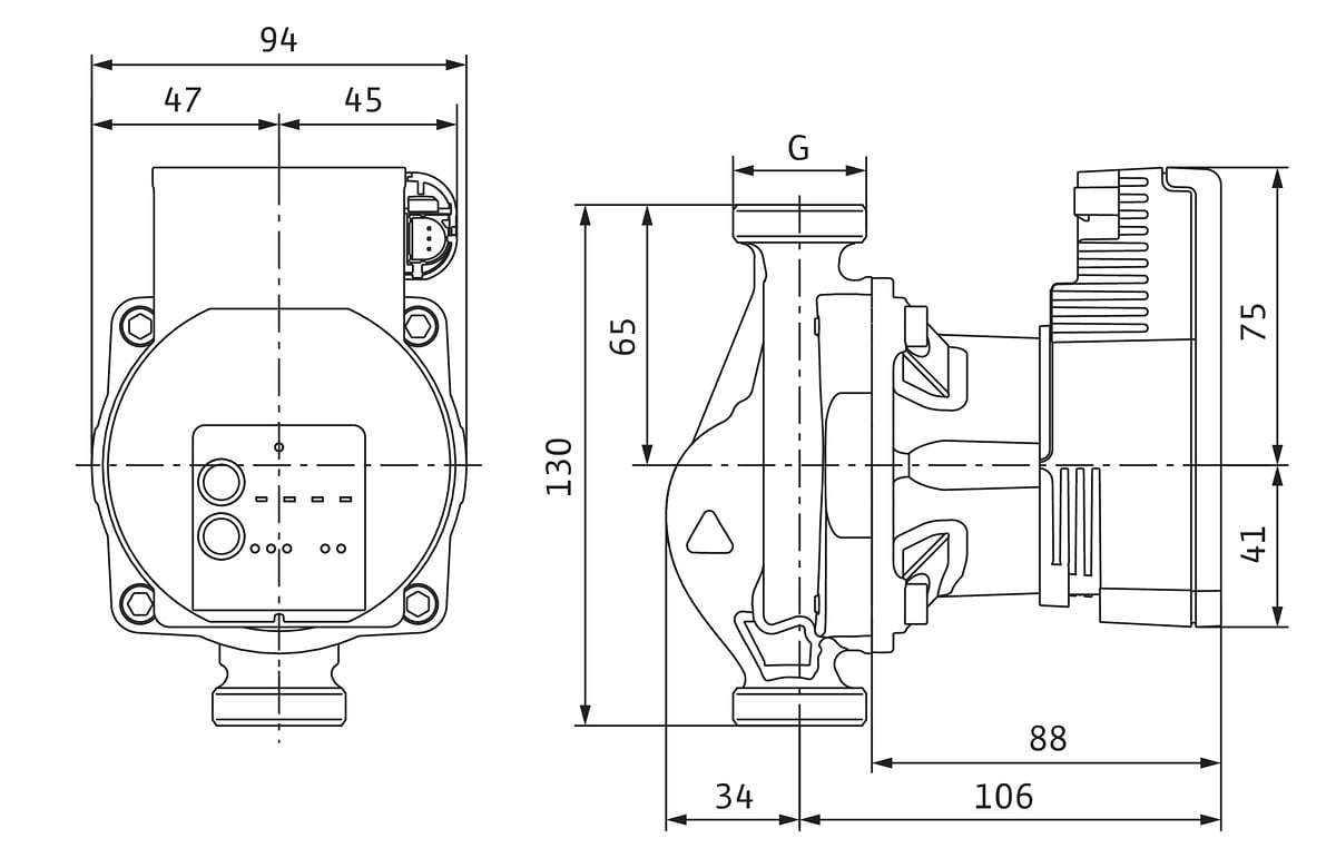 Wilo Nassläufer-Hocheffizienzpumpe VariosPICO-STG 25/1-8-130,G11/2,1x230V,7 | 4232744
