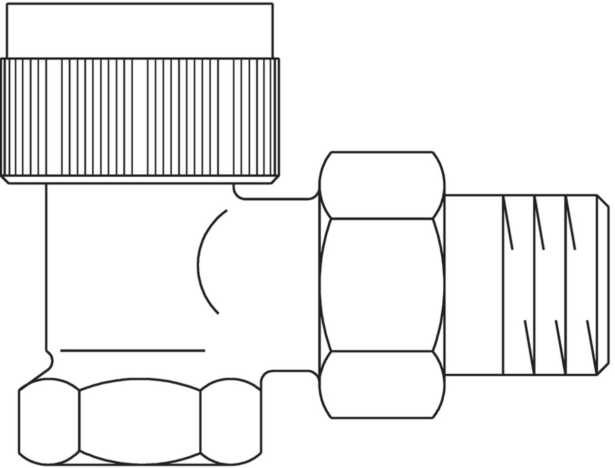 Oventrop Thermostatventil Baureihe AV-9 DN 20, 3/4" IG, PN 10, Eck | 1183706