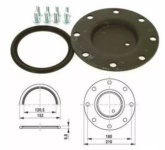 Buderus Handlochdeckel D210 10,8 everp | 7735500185 ersetzt 63014368