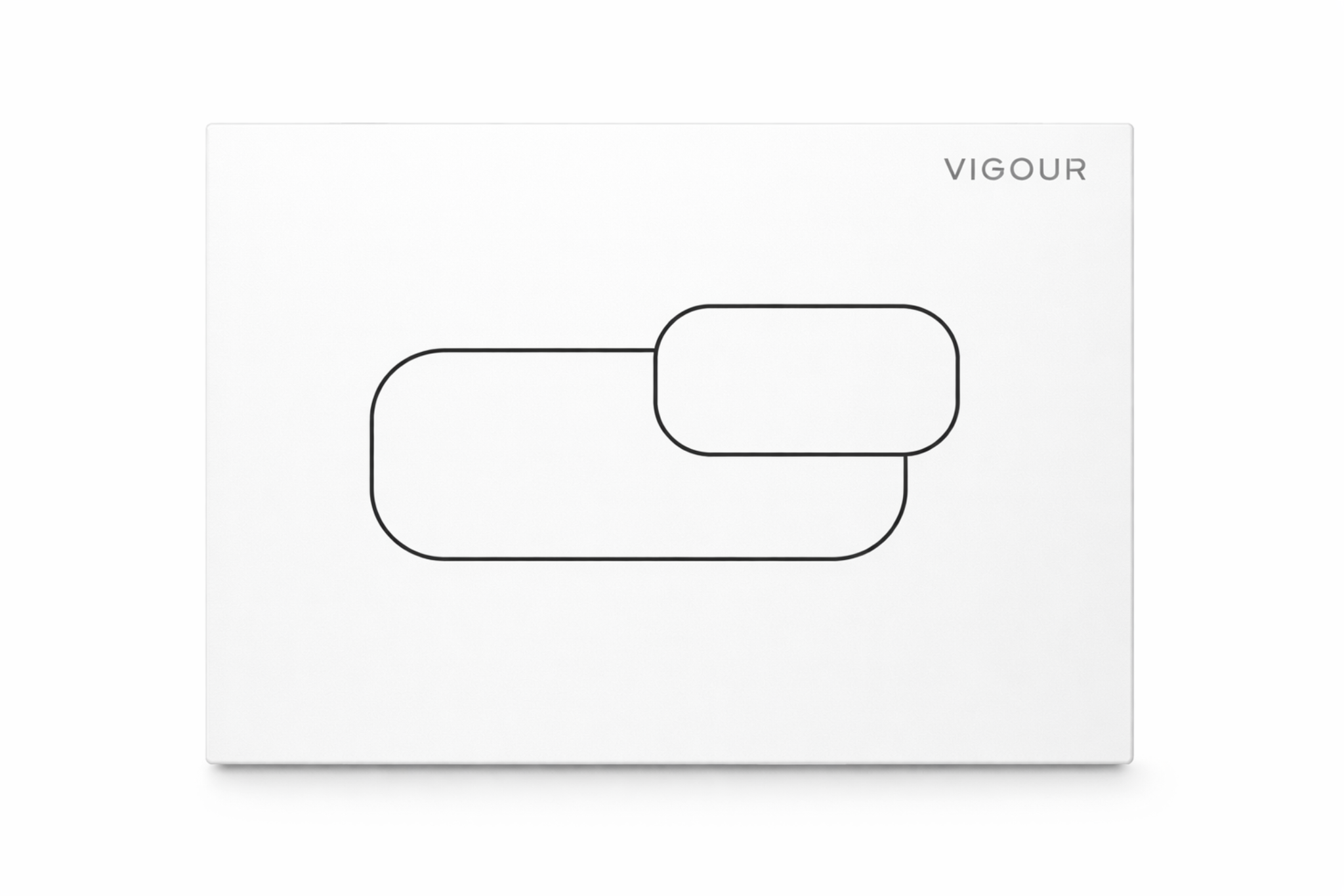 Vigour V1 AI 2 Dual-Flush-Panel weiß für 2-Mengen-Spültechnik | V1AI2
