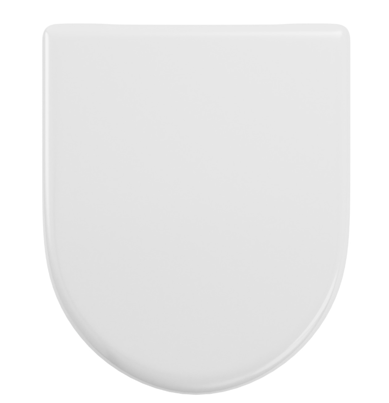 VIGOUR WC-Sitz clivia Edelstahl Scharnier semi abnehmbar weiss | CLSI