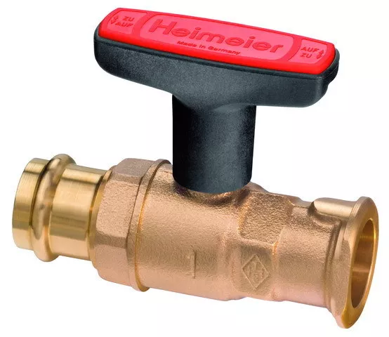 Heimeier Pumpenkugelhahn Globo P-S 28mm x 1" m.Pressanschl. Viega Sanpress | GLOBOPS28