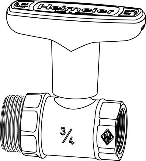 Heimeier Heizungskugelhahn Globo H DN 25 G 1 1/4" x R 1" Rotguss m.Aussengewinde | GLOBOHA25