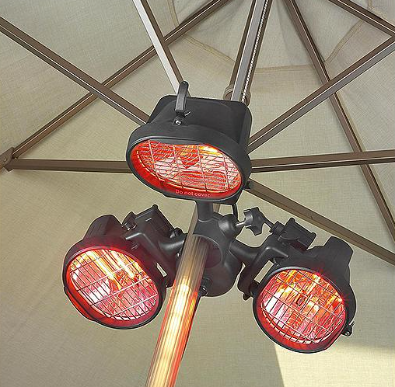 EUROM Terrassen- und Sonnenschirmheizer 3x500 Watt | 333329