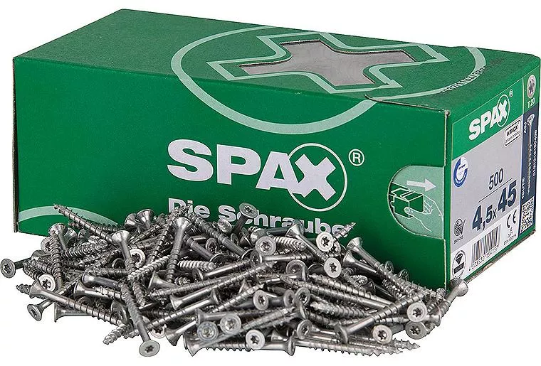 SPAX  Senkkopfschraube WIROX Teilgewinde T - STAR Plus ø 4,5 x 45 mm, VPE 500 Stück