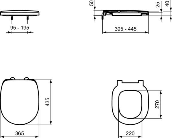 Ideal Standard WC-Sitz Connect mit Absenkautomatik weiß | CONNSIAS