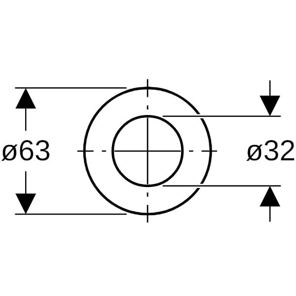 Geberit Heberglockendichtung 63x32mm | 81641800