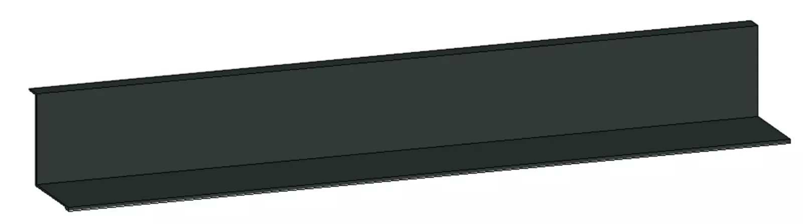 VIGOUR Metallablage f.Flächenspiegel 1000mm schwarz matt | CLA100SW