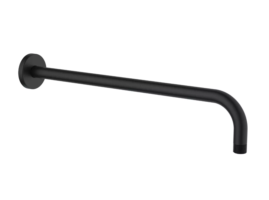 VIGOUR Wand-Brausearm V4 450mm rund Metall schwarz matt | VARM45RSM