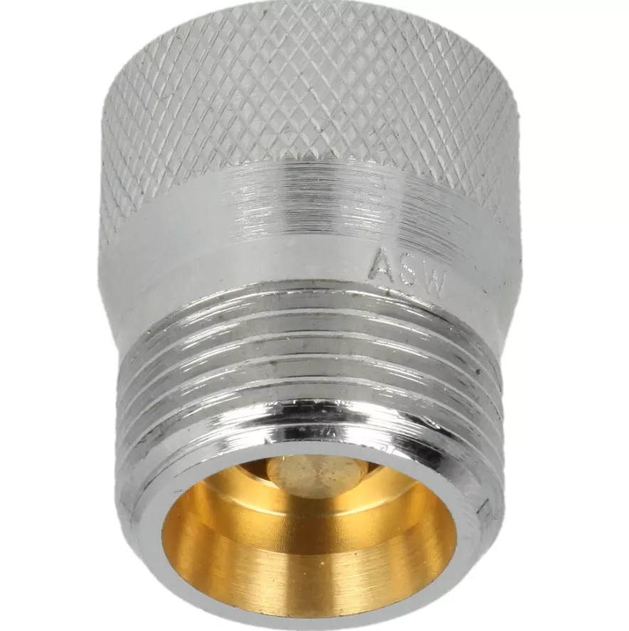Wasserstop Schlauchplatzsicherung 3/4" für Wasch- und Spülmaschinen Messing verchromt