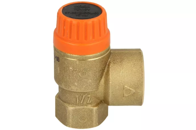 Sicherheitsventil 10 bar für Solar 1/2" IG x 3/4" IG (Abgang)