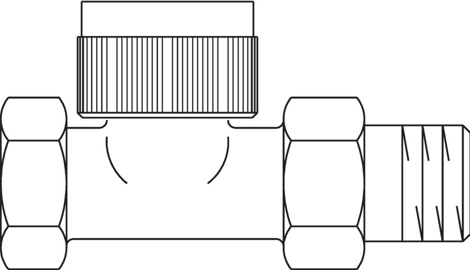 Oventrop Thermostatventil Baureihe AV-9 DN 15, 1/2" IG, PN 10, Durchgang | 1183804