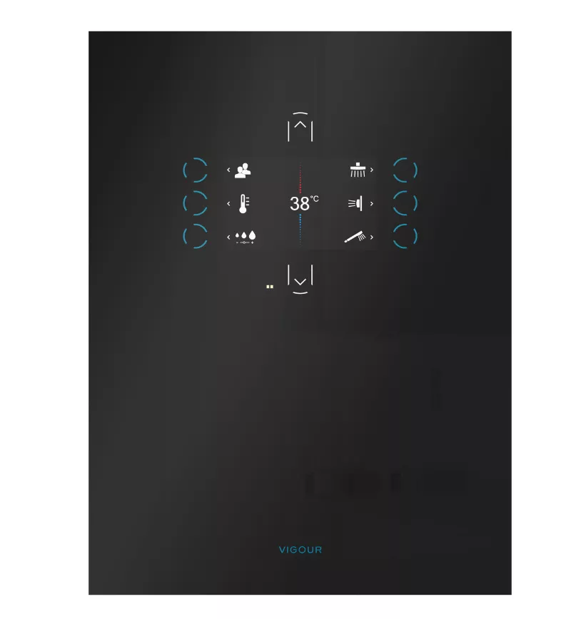 VIGOUR SMART Fertigset Glasausführung schwarz | VIGSMARTFBS