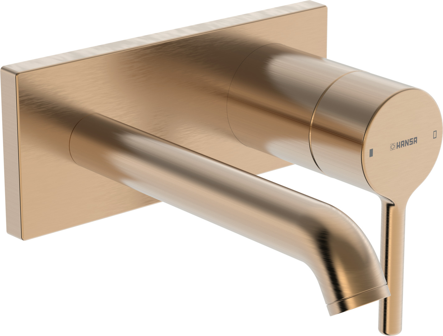 HANSAVANTIS STYLE Fertigset für Waschtisch-Batterie Wandm. bronze gebürstet | 5480210781