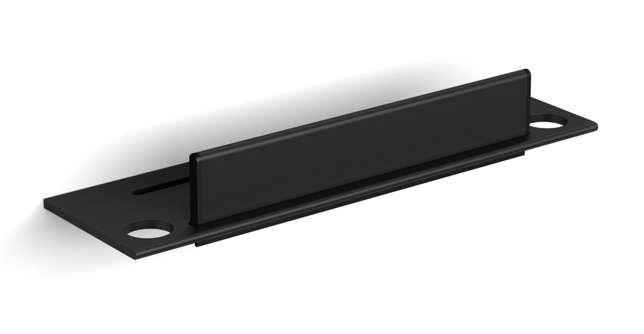 VIGOUR Duschablage individual 3.0 35 x 10 cm mit Wischer schwarz matt | V3DAWSM