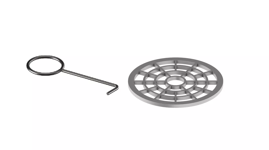 TECE drainline | Haarsieb und Aushebewerkzeug | Ersatzteil-Set für Duschrinne