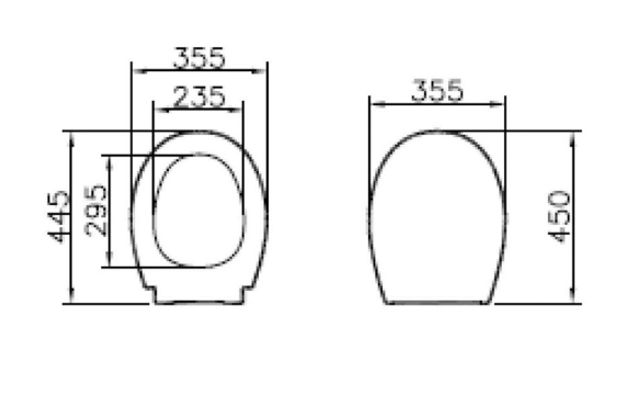 VitrA WC-Sitz S20 weiß, Softclose zu runden WCs | 84-003R409