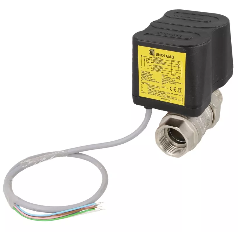 Motor-Kugelhahn, DN 25-1", 230 V 3,5VA 10 Nm, 90°/60 sec, IG x AG-Verschraubung
