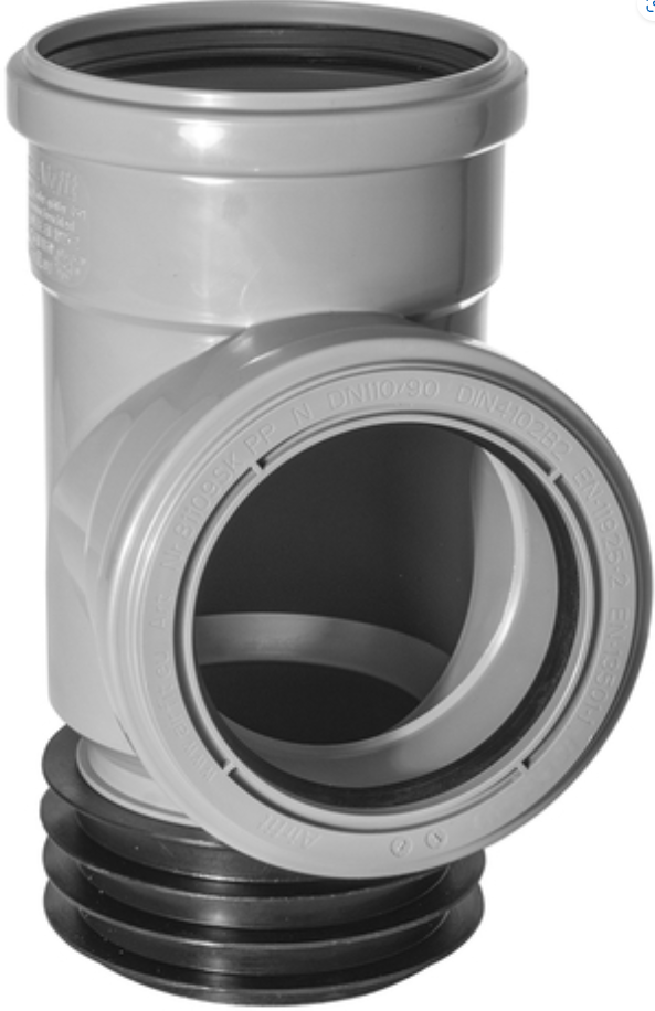 AIRFIT PP Steckabzweig DN 100 x 90 | PPSTA10090