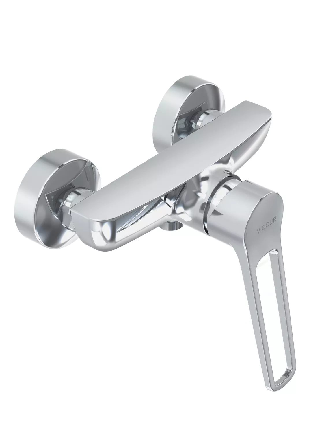 VIGOUR Einhand-AP-Brausebatterie derby V3 plus mit Hebel offen o.Brausegarn. verchromt | DEPOHB