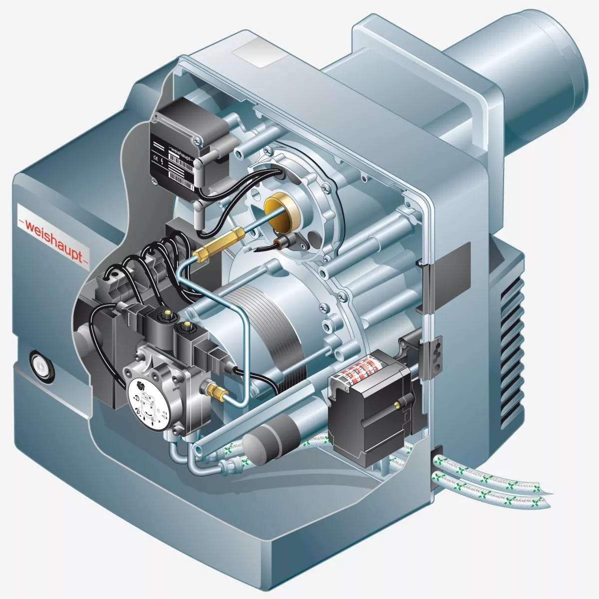 Weishaupt Ölbrenner WL10/3-D Z mit Stellantrieb, 50-100 kW Nr. 24111032
