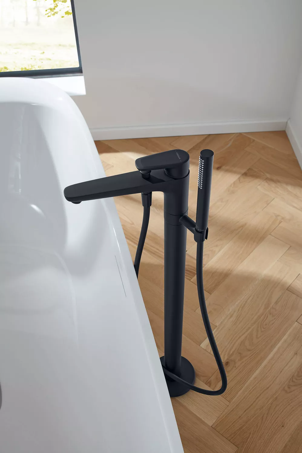 VIGOUR Einhand-Standarmatur Wanne derby style f. UP-Körper DEUPWS schwarz matt | DESFSTWSM
