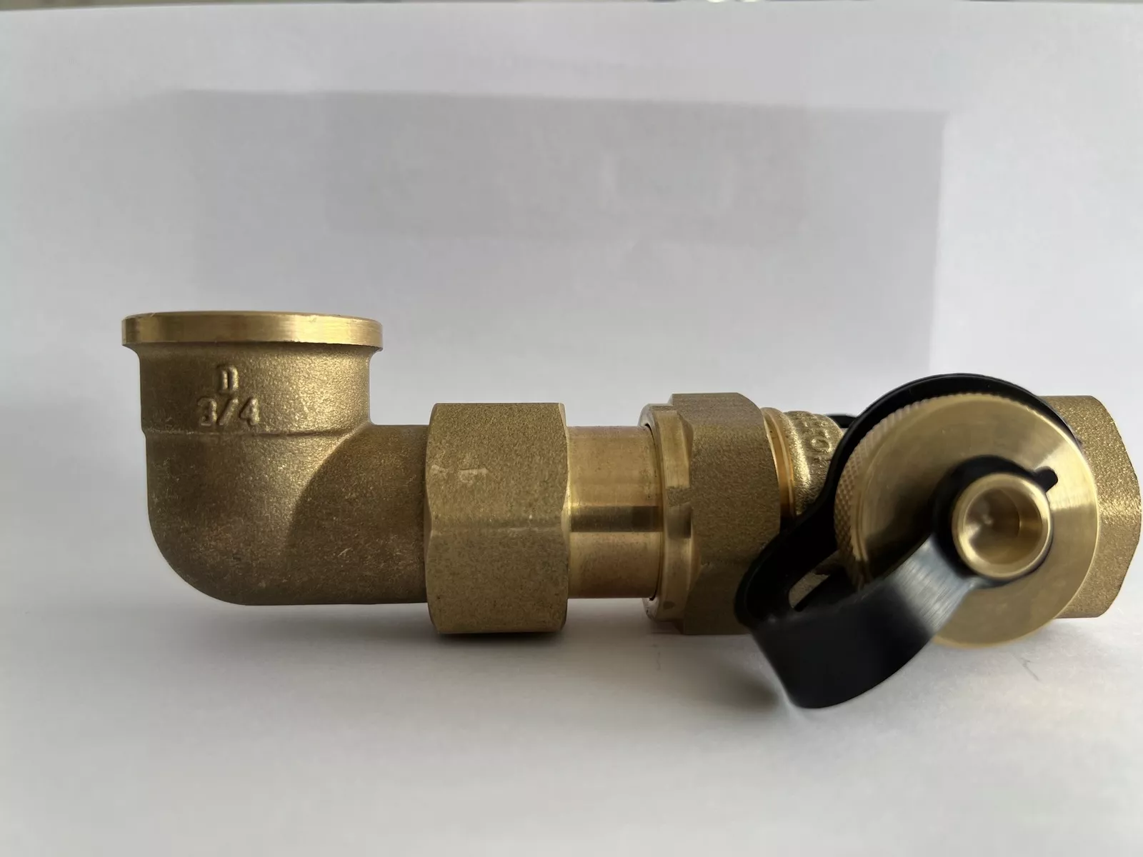 COSMO Kappenventil Winkelform 3/4"x3/4" messg. Absperrung m Entleerung für MAG Nr.:COKCW20