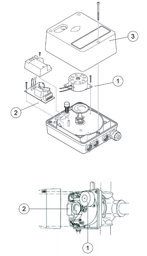 Resideo Stellmotor VMM 230 V / 50 Hz, 40 Nm Nr:VMM40