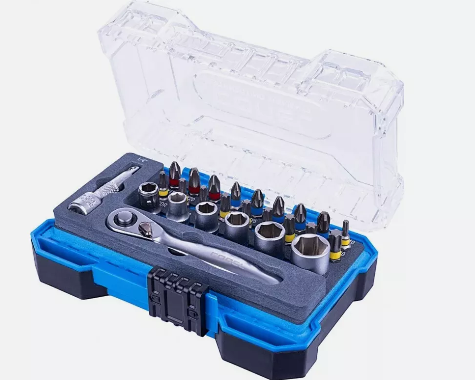 CONEL Bit-Box 18-tlg. CONEL Bits 90mm lang mit Farbring Profi Tool Handwerker Nr:CTOOLBBOX18L