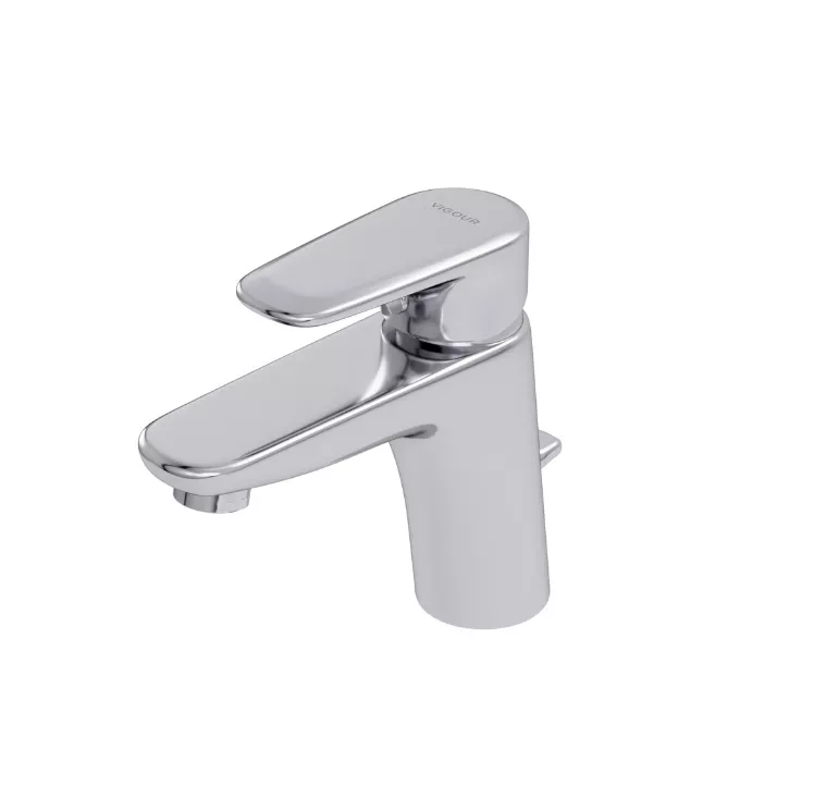 VIGOUR Einhand-Waschtischbatterie derby style mit Ablaufgarnitur verchromt | DES