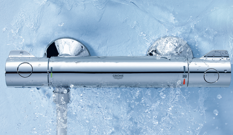 Grohe AP-Brause-Thermostat Grohtherm 800 o.Brausegarnitur.m.RV verchr | 34558000
