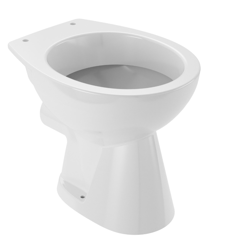 VIGOUR Stand -Tiefspül-WC clivia Abgang waagerecht weiss | CLWC