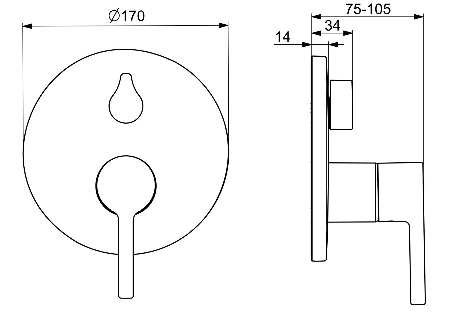 HANSAVANTIS EHM FM-Set f. Wafü/Br. Ros. rund Bronze gebürstet | 8260906781