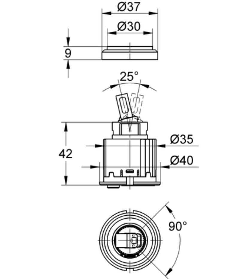 Grohe Eichelberg Keramik-Kartusche ECOM | 44099900