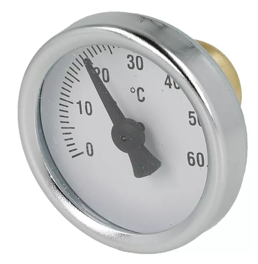 Thermometer 0 - 60 °C für SilverTec Kugelhahnset Eck 1" 