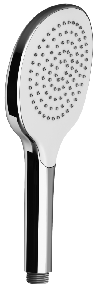 VIGOUR Handbrause individual 120mm 1-strahlig chrom/weiß | VIGHB121WE