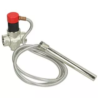 Thermische Ablaufsicherung 3/4" mit 1,3 m Kapillarrohr