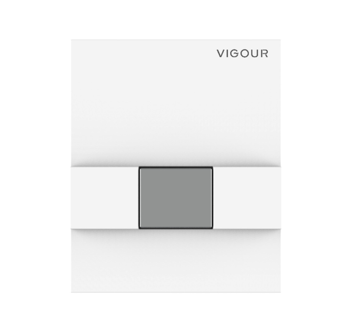VIGOUR Urinal-Betätigungsplatte TAY Kunststoff weiss/chrom | V1TAYUWECH