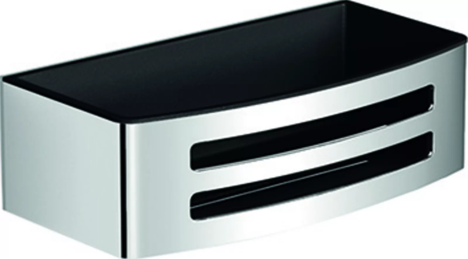 VIGOUR Duschkorb individual 220x110x70mm Einsatz schwarz | V3SWKSW