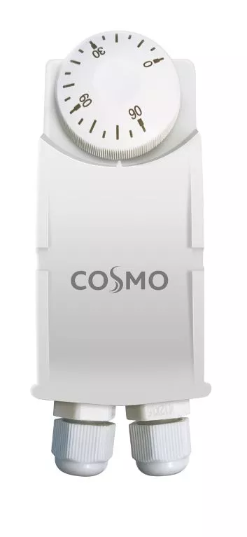 COSMO Anlegethermostat 30-90 °C 230V mit Arretierung CAT / CAT2 mit Doppelanschluss