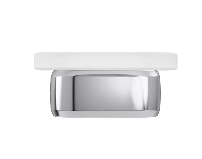 VIGOUR Seifenhalter derby style mit Glas verchromt | DESSH