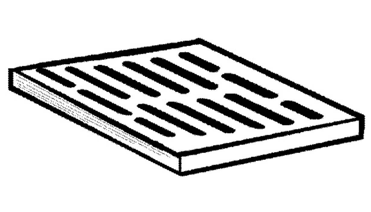 Dallmer Kunststoff-Rost  225x155mm grau | 714923